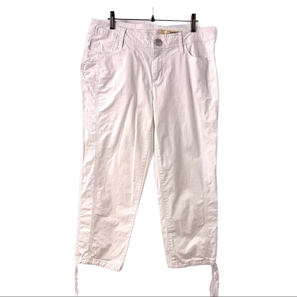 Dkny Pants & Jumpsuits Dkny White Cotton Crop Ankle Pants Poshmark